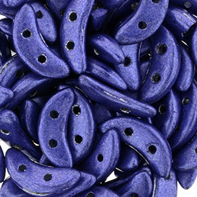 CMC-532 - CzechMates crescent beads - saturated metallic violet