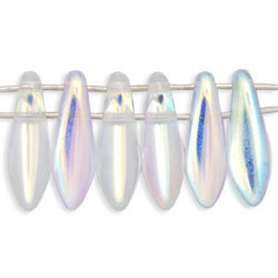 CMD-1 - CzechMates dagger beads - crystal AB