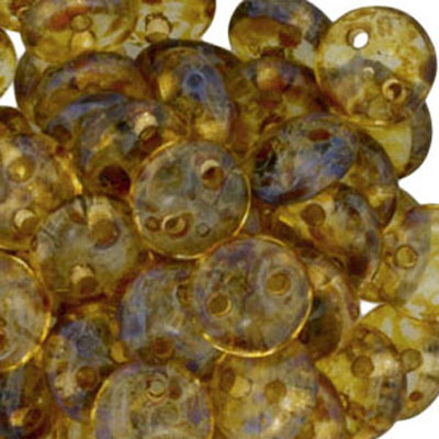 CML-223 - CzechMates lentil beads - crystal picasso