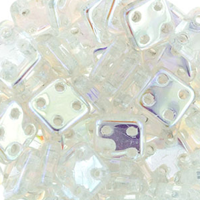 CMQT-1 - CzechMates quadratile beads - AB crystal 