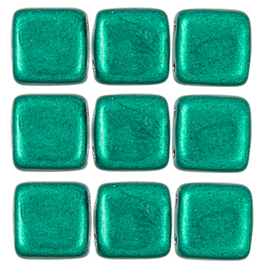 CMTL-521 - CzechMates tile beads - saturated metallic arcadia