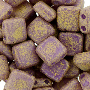 CMTL-598 - CzechMates tile beads - Pacifica Fig