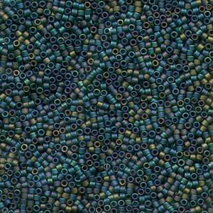 DB859 - Miyuki Delica Beads - transparent matt emerald AB
