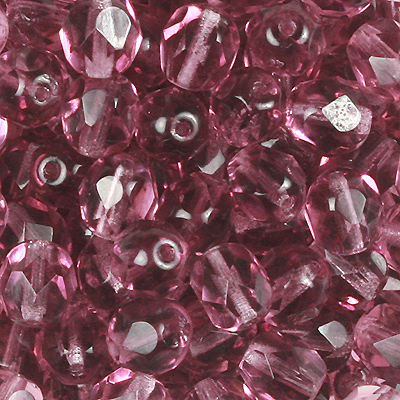 GBFP04 COLS 9 - Czech fire-polished beads - amethyst