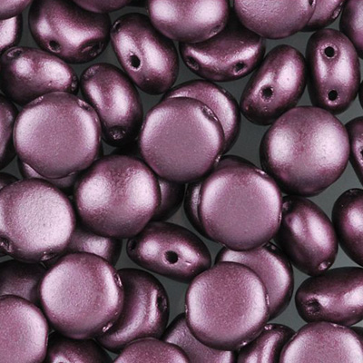 GBCDY08-347 - Czech Candy Beads - pastel burgundy
