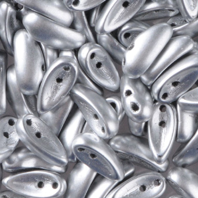 GBCH-110 - Chilli beads - Matt metallic silver