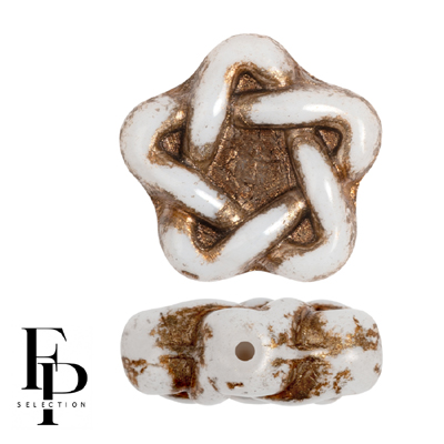 GBESTAR-FPS-952 - Czech Glass Elegant Stars - Brown