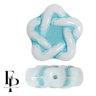 GBESTAR-FPS-955 - Czech Glass Elegant Stars - Turquoise