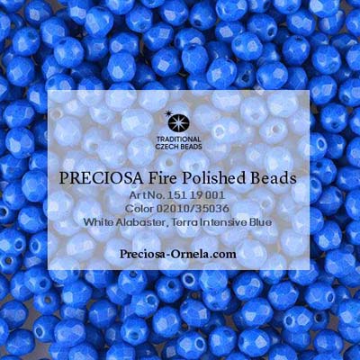 GBFP04 TI 704 - Czech fire-polished beads - terra intensive blue