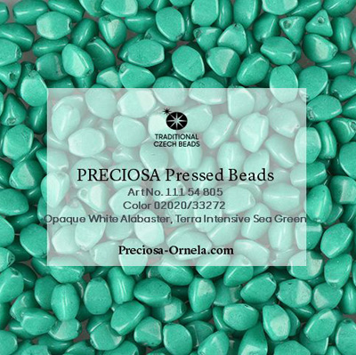 GBPCH-706 - Czech pinch beads - Terra Intensive Sea Green