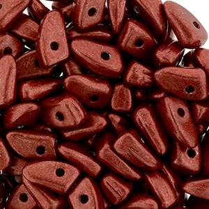 GBPR-616 - Prong beads - Saturated Metallic Aurora Red
