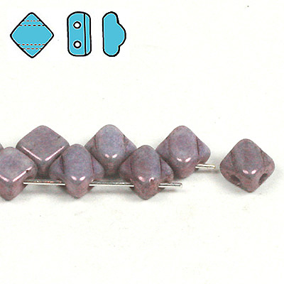 GBSLK05-370 - Czech silky beads - chalk vega