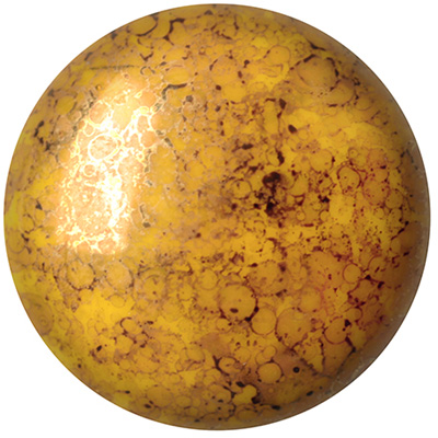 GCPP18-453 - Cabochons par Puca - opaque jonquil bronze
