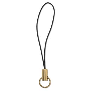 JF163-1 - mobile phone cords (split ring) - gold