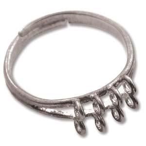JF176-2 - adjustable bling rings - silver