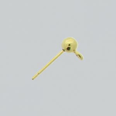 JF21-1 - french fitting stud earring findings - gold