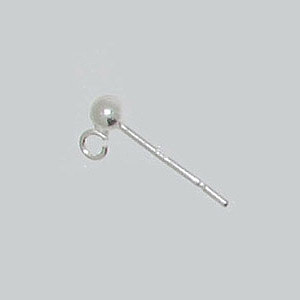 JF21-ss - french fitting stud earring findings - sterling silver