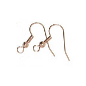 JF57-7 - fish hooks earring wires - rose gold