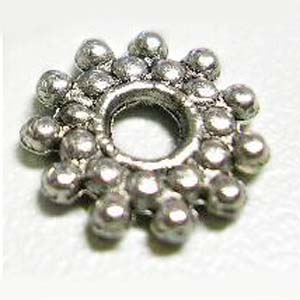 MEB16-2 - metal spacer bead - silver