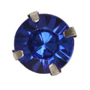 PES53 - facetted acrylic stone with mount: round