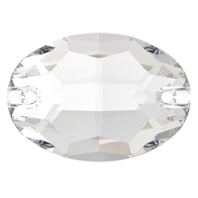 PCSS-OVAL10 CRY - Preciosa crystal oval 2 H sew-on stones - crystal