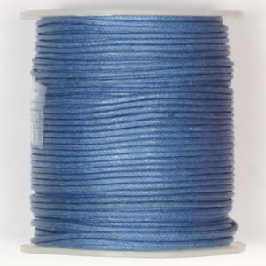 WCC-1 BLU - waxed cotton cord - blue