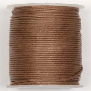 WCC-1 BRN - waxed cotton cord - brown