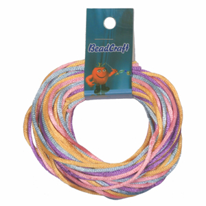 NBC-2-M12 - Nylon bead cord - pastels mix