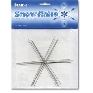 S236 - Snowflake Ornament Wire Forms - medium
