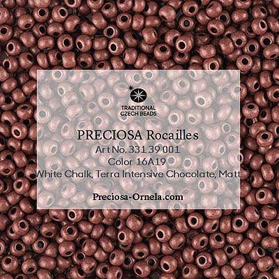 SB8-148M - Preciosa Czech seed beads - Terra Intensive Chocolate Matt
