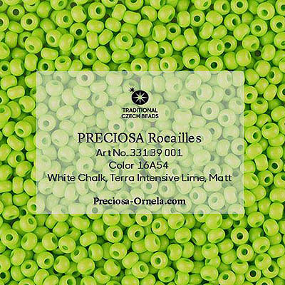 SB10-149M - Preciosa Czech seed beads - Terra Intensive Lime Matt