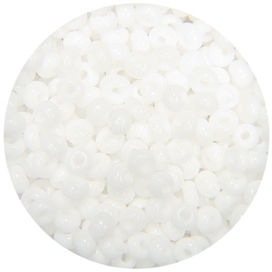 SB6-18 - Preciosa Czech seed beads - opaque white