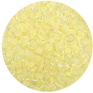 SB10-93 - Preciosa Czech seed beads - inside lined yellow