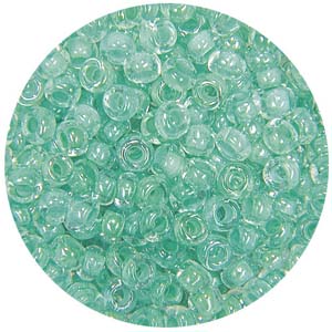 SB10-96 - Preciosa Czech seed beads - inside lined green