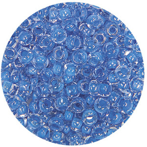 SB10-97 - Preciosa Czech seed beads - inside lined blue