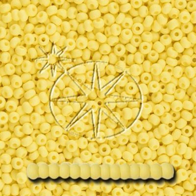 SB8-PL-01M - Preciosa Czech seed beads - PermaLux Light Yellow Matt
