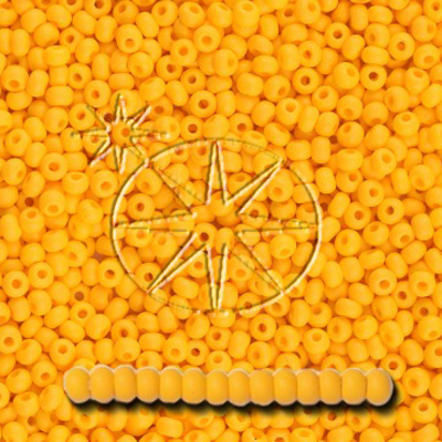 SB6-PL-02M - Preciosa Czech seed beads - PermaLux Sunflower Yellow Matt