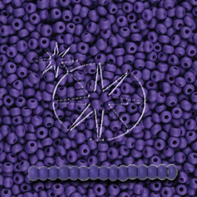 SB10-PL-15M - Preciosa Czech seed beads - PermaLux Dark Violet Matt