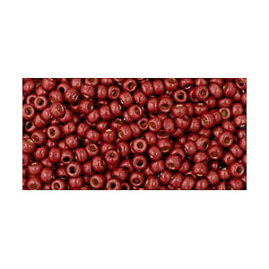 SB11JT-PF564F - Toho size 11 seed beads - permanent finish matt galvanized brick red