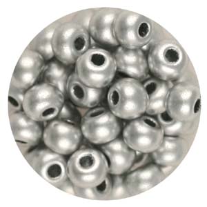 SB6-110 - Preciosa Czech seed beads - silver metallic 