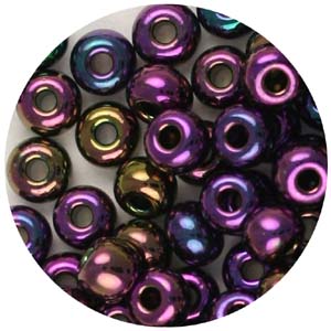 SB6-22 - Preciosa Czech seed beads - metalllic purple iris