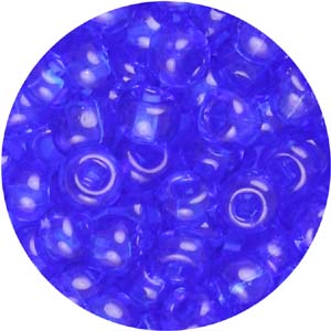 SB8-61 - Preciosa Czech seed beads - transparent royal blue