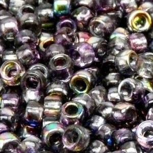 SBP8-229 - Matubo Czech size 8 seed beads - magic violet grey (magic purple)