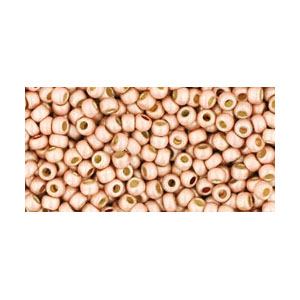 SB11JT-PF552F - Toho size 11 seed beads - permanent finish matt galvanized peach coral