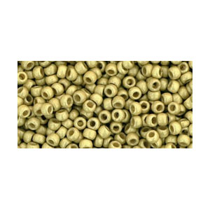 SB11JT-PF559F - Toho size 11 seed beads - permanent finish matt galvanized yellow gold