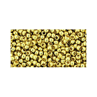 SB11JT-PF559 - Toho size 11 seed beads - perma-finish galvanized yellow gold