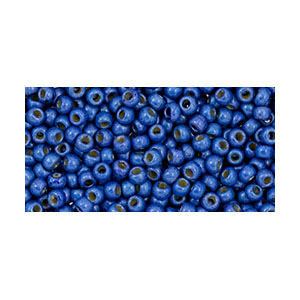 SB11JT-PF586F - Toho size 11 seed beads - permanent finish matt galvanized denim blue