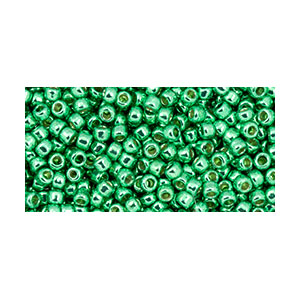 SB11JT-PF588 - Toho size 11 seed beads - permanent finish galvanized spring green