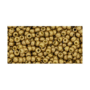 SB11JT-PF592F - Toho size 11 seed beads - permanent finish matt galvanized golden fleece