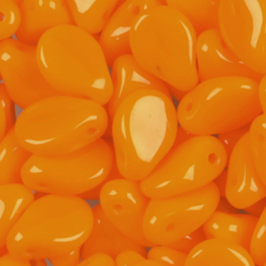 GBPIP-142 - Czech pips pressed beads - opaque orange